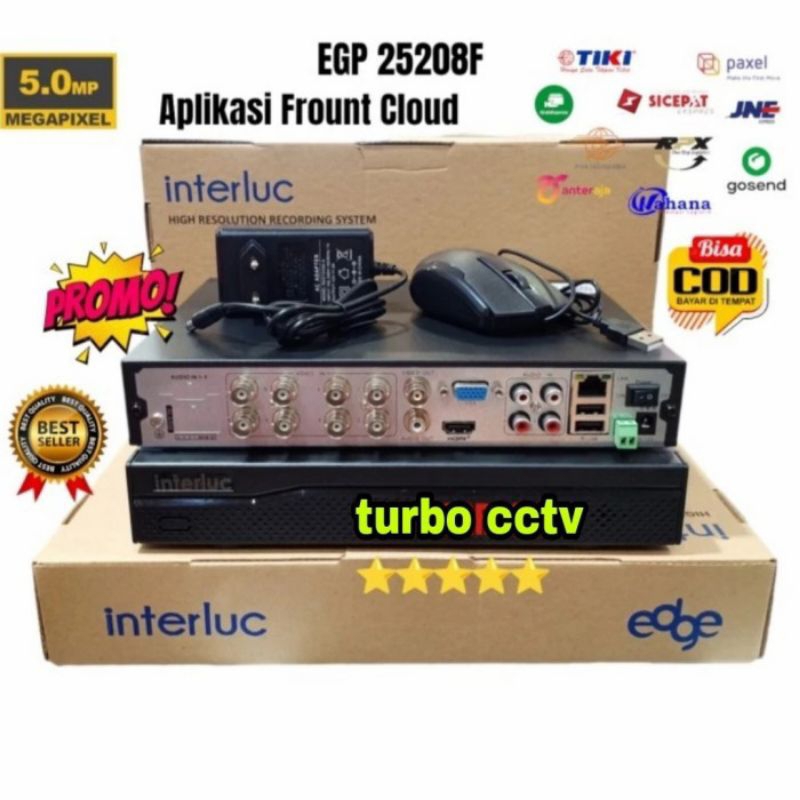 DVR 8CH INTERLUC EDGE DVR CCTV 8 CHANNEL 2560P