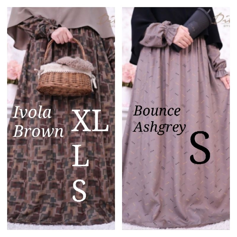 Ditsy April 2023 (Estrella onxy, vela green,rainbow charcoal, ivola brown, bounce ashgrey)