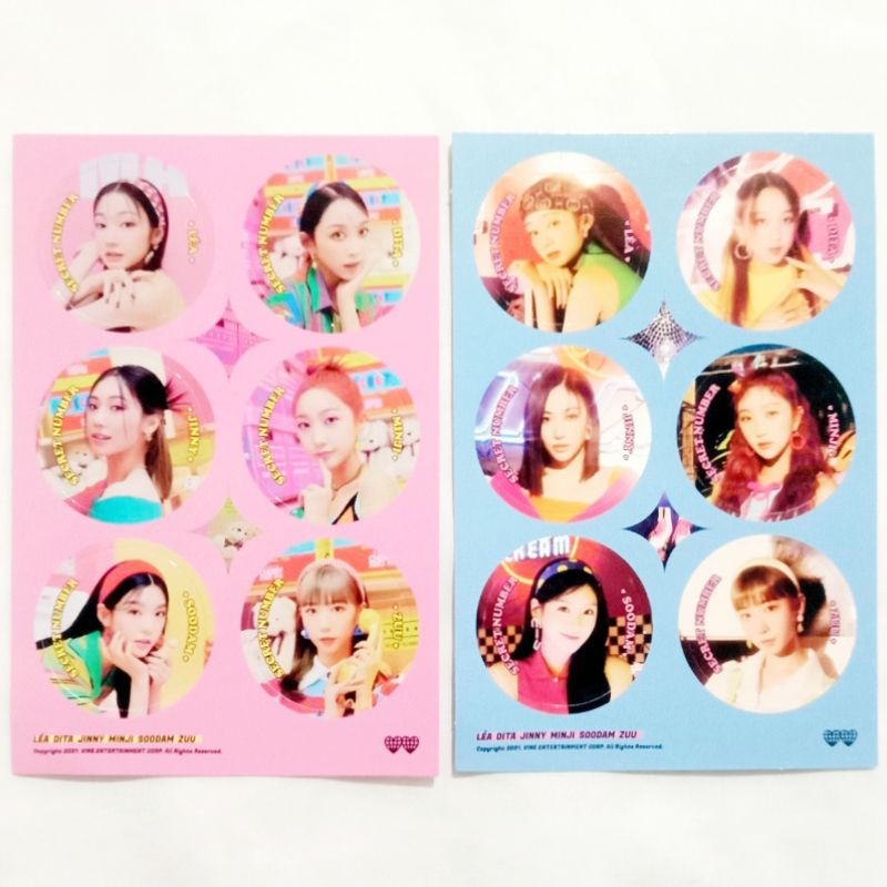 secret number sn Fire Saturday fs Album Tazos Set A Type + B Type Pink Blue