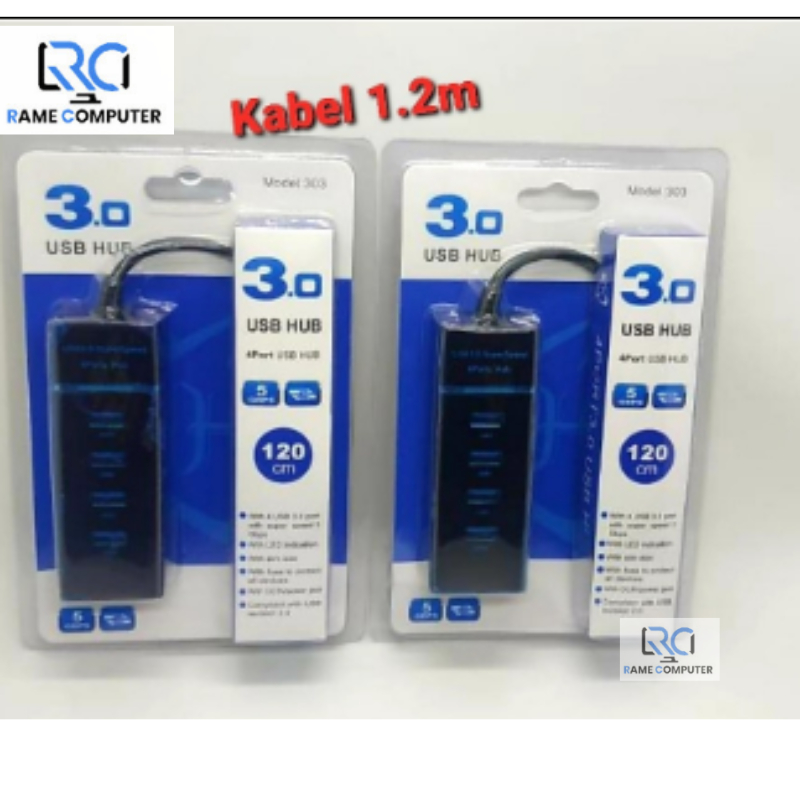 USB Hub 4 port USB 3.0 303 - USB 3.0 kabel 30cm