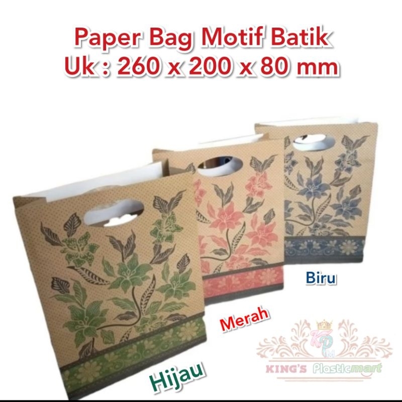 Paper Bag Motif Batik / Goodie Bag / Tas kado Gift Pack