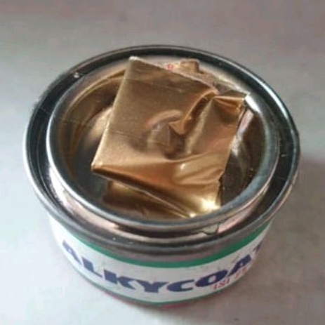 

✨Cat minyak solvenbase Alkycoat warna gold emas 25 gram