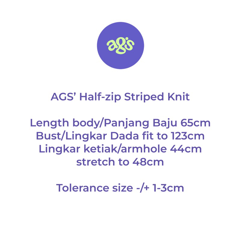 AGS’ Half-Zip Striped Knit