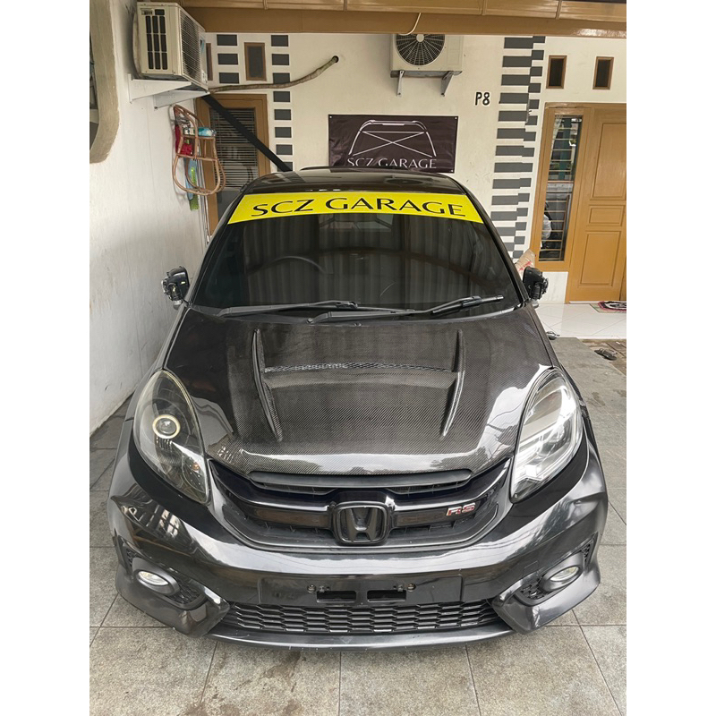 Kap Mesin Carbon Kevlar Motif Twill Brio Old / Mobilio Old