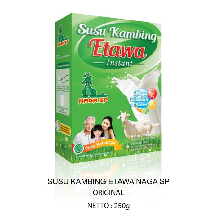 

SUSU KAMBING ETAWA INSTAN KAYA VITAMIN DAN MINERAL 250 GR