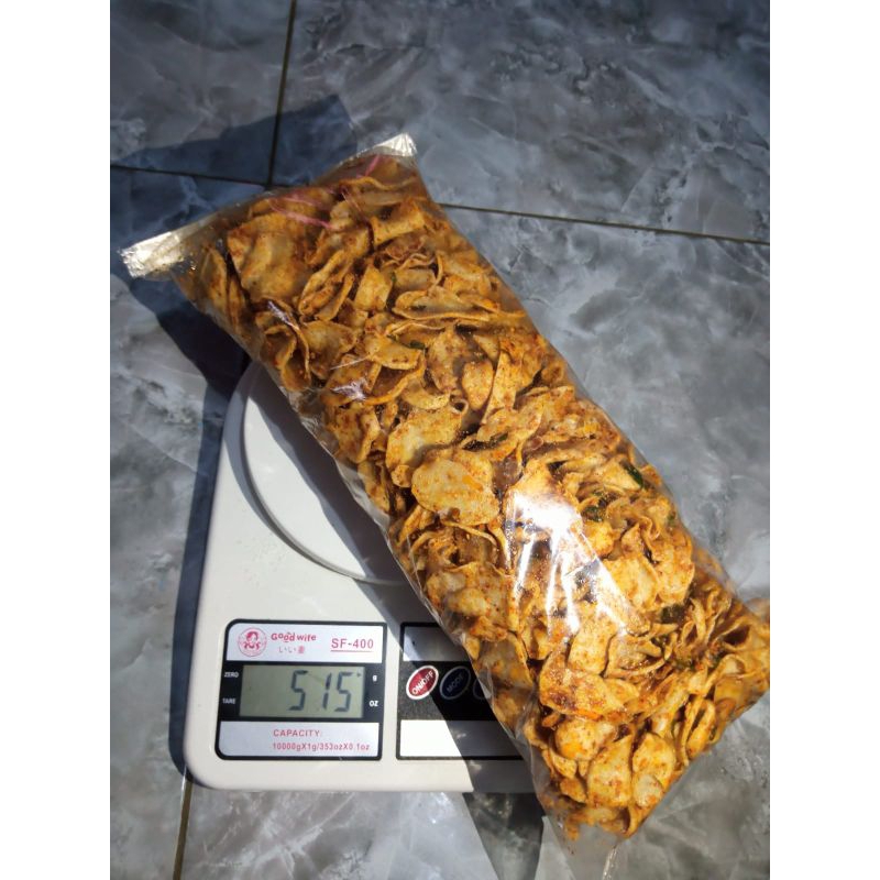 

Keripik Basreng Kering Pedas Daun Jeruk & Original