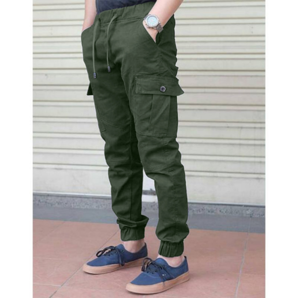 Part 2 Celana Joger Cargo Pria Wanita (unisex) all Varian / Jogger Pants Polos Ukuran 27 - 38