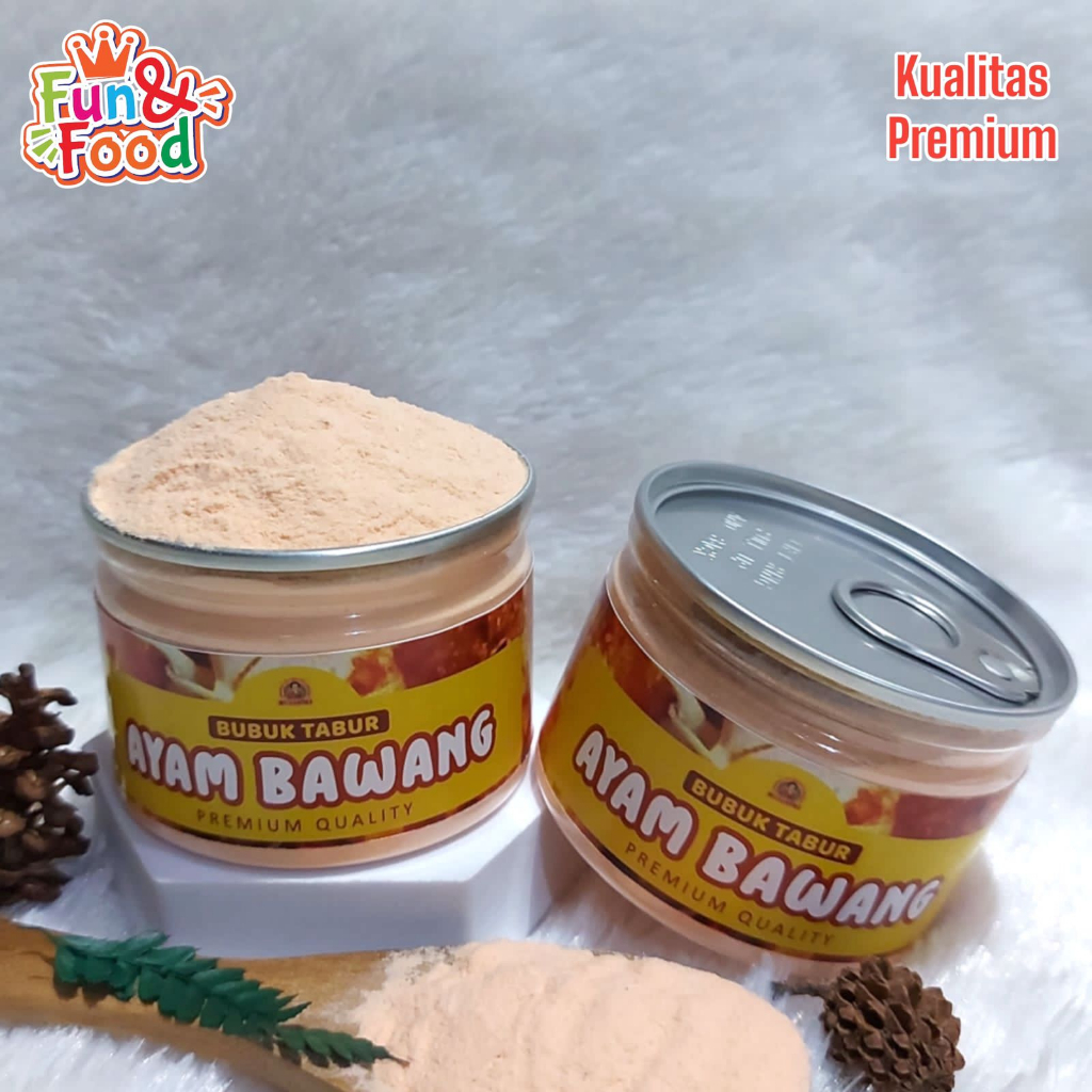 

Can Bumbu Tabur Ayam Bawang Bubuk Tabur Snack Keripik Kentang Kualitas Premium