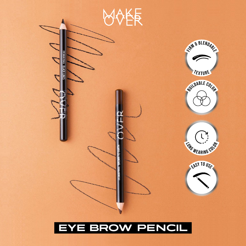 Qeila - Pensil Alis By Make Over | MAKE OVER Eyebrow Pencil