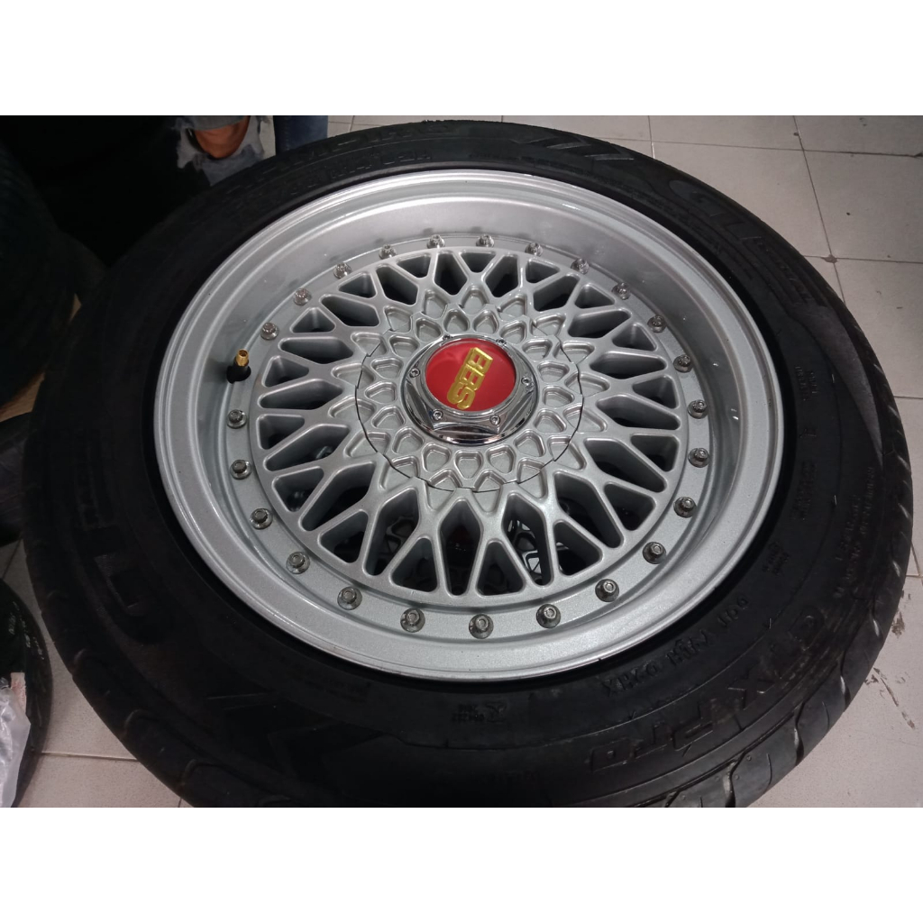PELEK MOBIL BEKAS MURAH RACING BBS RING 14 LEBAR 6,5 INCH LUBANG BAUT 4 X 100 / 4 X 114,3 OFFSET 25 