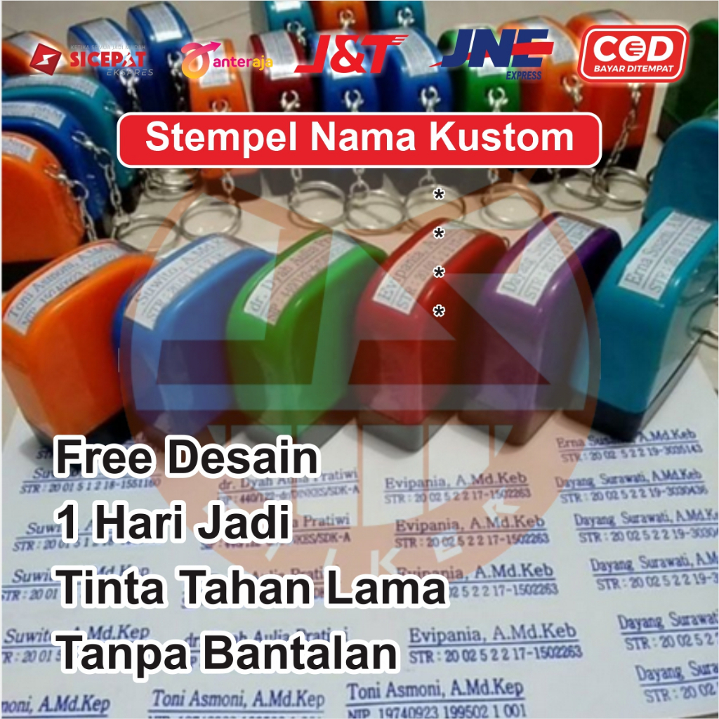 

STEMPEL Nama Dokter Stempel Flash BIDAN / Stempel NAMA TOKO