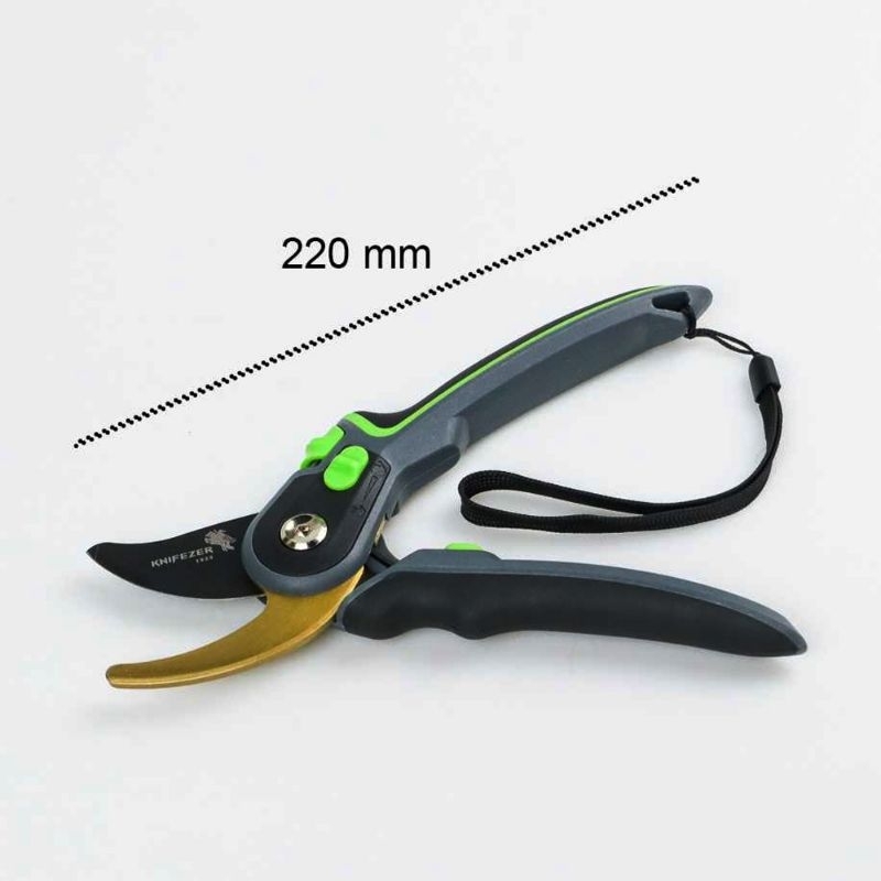 Pruning Shears Gunting Dahan Bunga Ranting Stek Alat Potong Dahan Garden Scissors Gunting (Gagang hijau hitam )