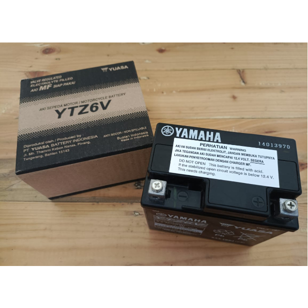 AKI MOTOR NMAX (ALL NEW) AEROX / BEAT FI / SCOOPY FI / VARIO 125 / SATRIA FU / ACCU / AKI YTZ6V ORIGINAL / AKI YUASA YTZ6V