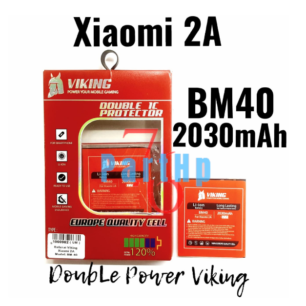 Baterai Viking BM40 Xiaomi Redmi 2A / Batu Batre Batere Baterei Batrei