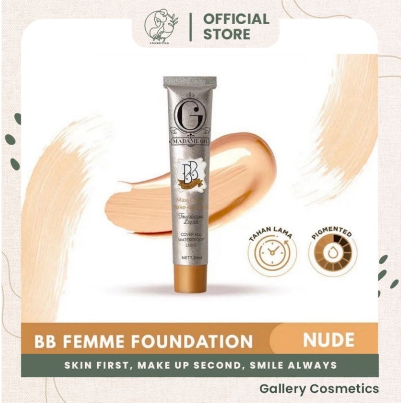 MADAME GIE BB FEMME FOUNDATION LIQUID nude, denude, velor