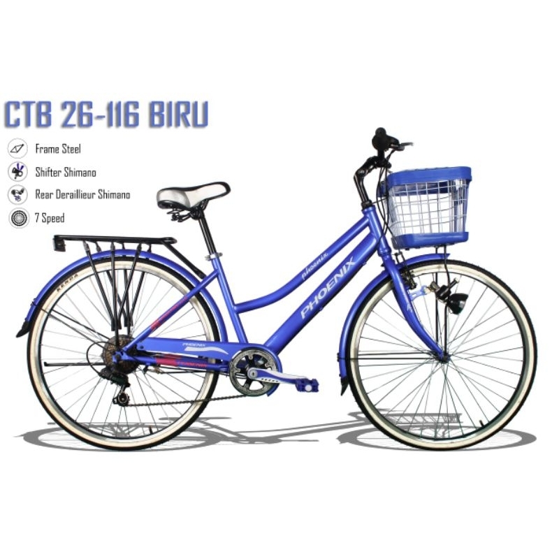 Sepeda Mini City Bike CTB 26 PHOENIX 116 7 Speed