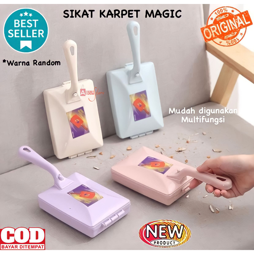 ( BISA COD ) PROMO Sikat Karpet Magic Serbaguna / Sikat Sapu Pembersih Kotoran Kasur dan Sofa / Sikat Multifungsi Serbaguna / Sikat Portable / Sikat Karpet Ajaib 3in1 Serbaguna Gagang Sikat Karpet Sofa Alat Pembersih Kotoran Debu Fleksible