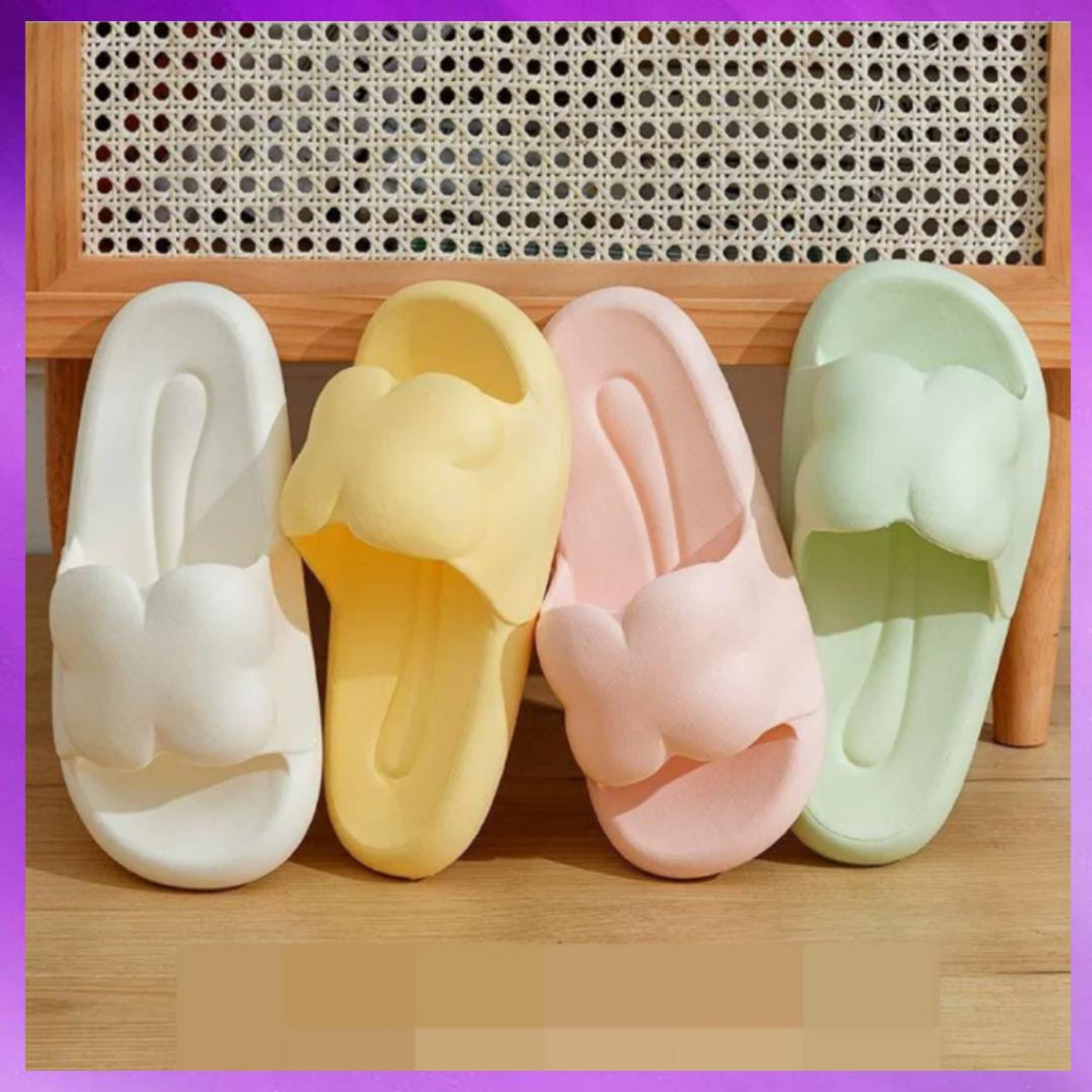 Sandal Jelly Slop Wanita EVA Sandal Kamar Mandi Anti Licin Sandal Selop Wanita Nyaman Slipper Korea Soft Rubber Non Slip Flip Flop Sandal Rumah Sendal Kekinian Selop Comfortable PVC 919v Jelly Slop Wanita EVA Kamar Mandi Anti Licin Selop