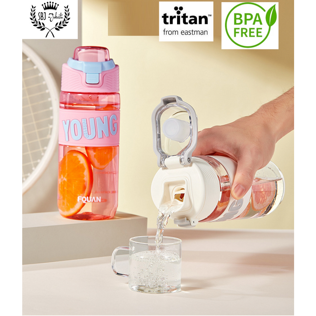 BOTOL MINUM TRITAN 100% BPA FREE INFUSER FOREVER YOUNG SPORT 780ml