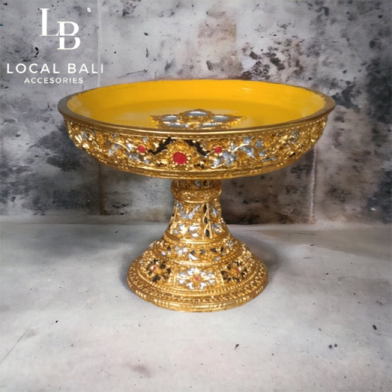 Dulang ukiran bali prada 30cm