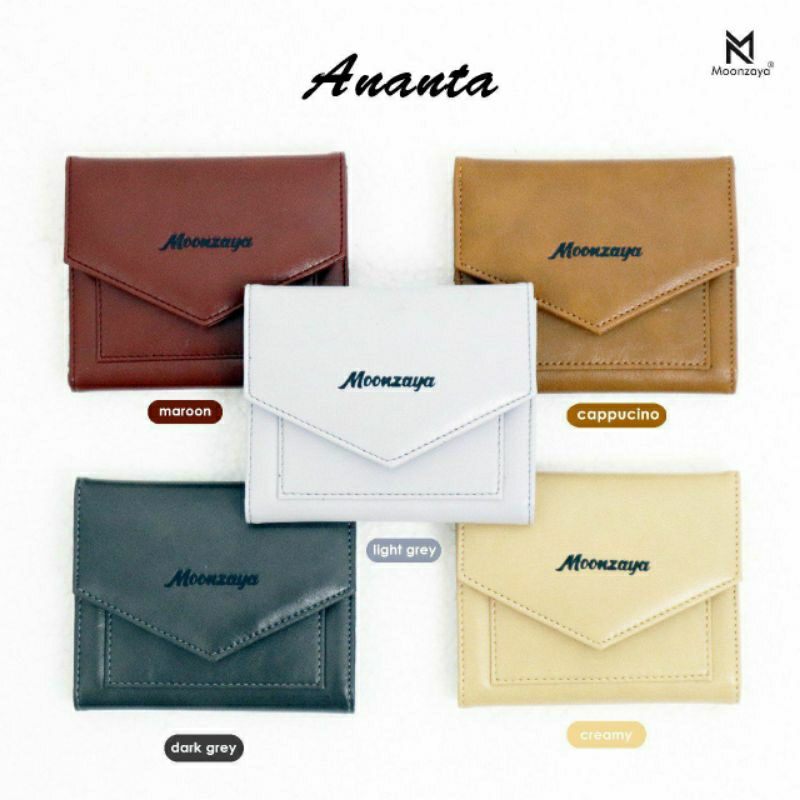 best seller dompet ananta original moonzaya/dompet lipat pria premium/dompet polos unisex bhn kulit 