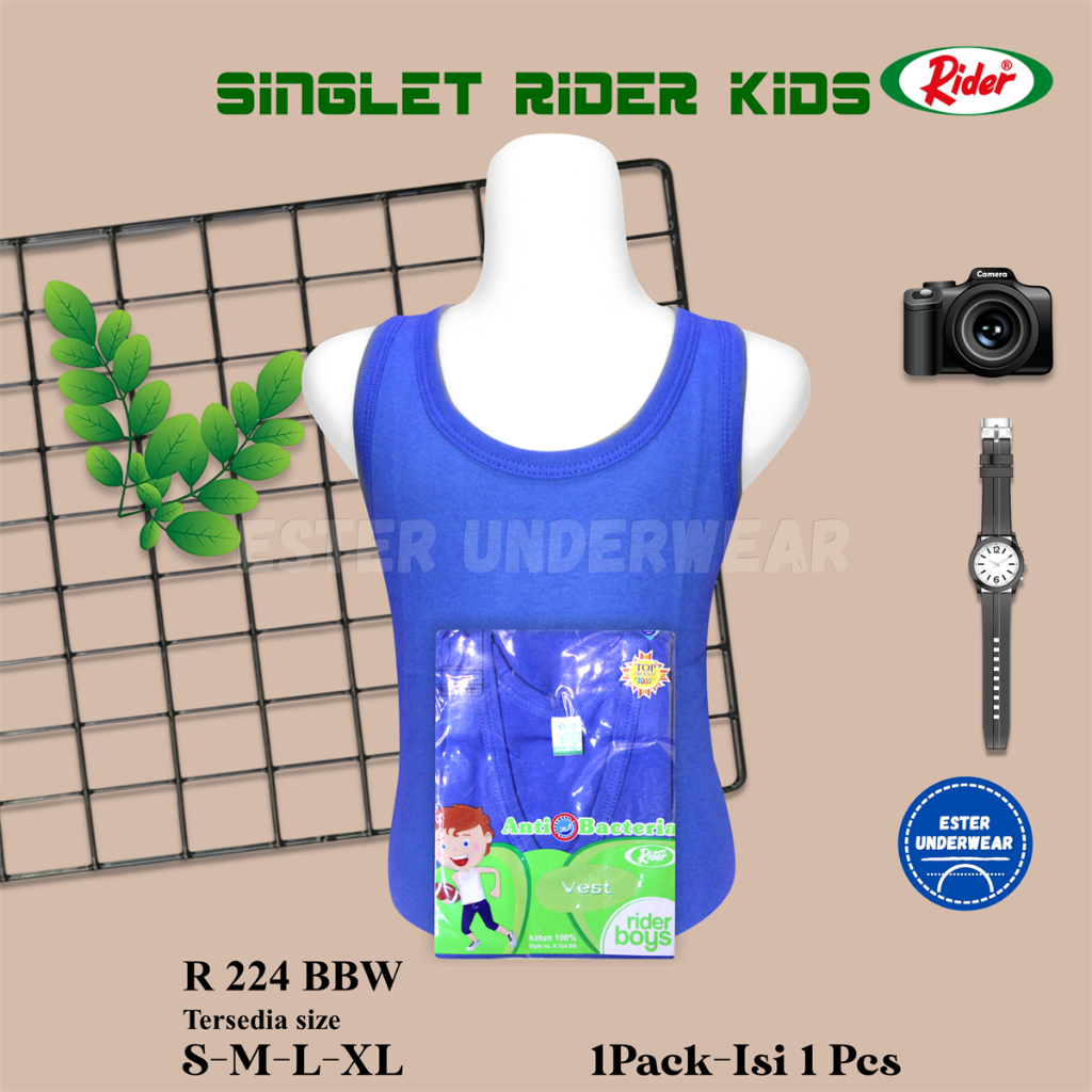 Kaos Singlet Anak RIDER 224BB WARNA KIDS ISI 1Pcs