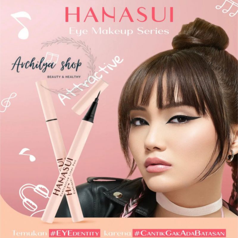 Hanasui Eyeliner Eyetractive Liner Pen Eyeliner Spidol