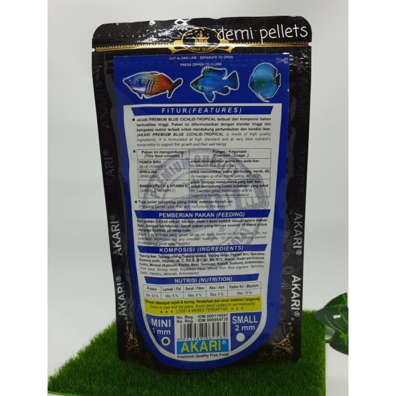 AKARI Pelet Premium Blue 100 gram