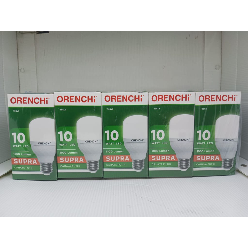 Bohlam LED Orenchi Supra 5W 10W 15W 20W 30W 45W Lampu LED Cahaya Putih by Tesla