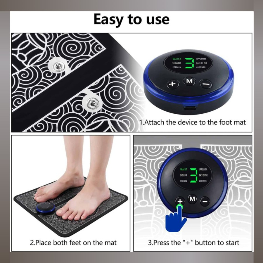 Alat Pijat Kaki / Ems Foot Massager / Alat Terapi Kaki / Akupunktur Meningkatkan Sirkulasi Darah Meredakan Sakit