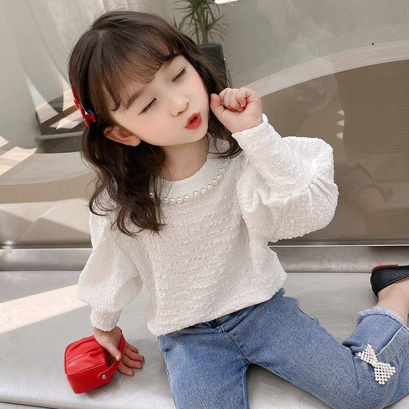 Blouse Anak Korea / Baju Lengan Panjang Anak Perempuan / Atasan Anak Cewek Impor Halus Lembut