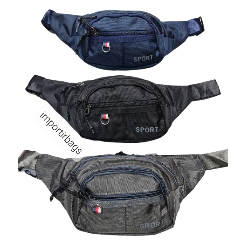 Tas Selempang Pria Wanita Tas pinggang bahu  Premium Anti Air waistbag