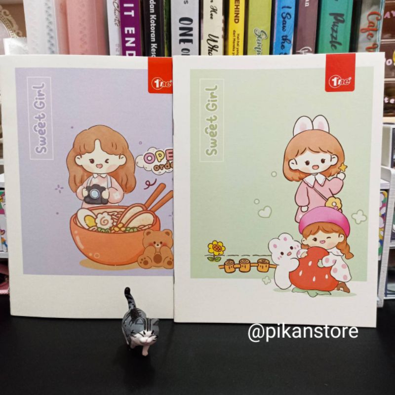 

Buku Tulis Garis A5/ Buku Catatan Notebook Sekolah/ Diary Aesthetic Lucu Cute