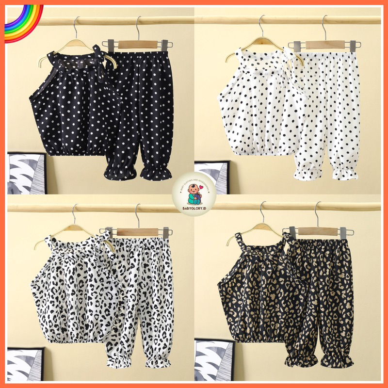 SETELAN BAJU ANAK PEREMPUAN SIFON POLKADOT SETELAN ANAK PEREMPUAN IMPORT