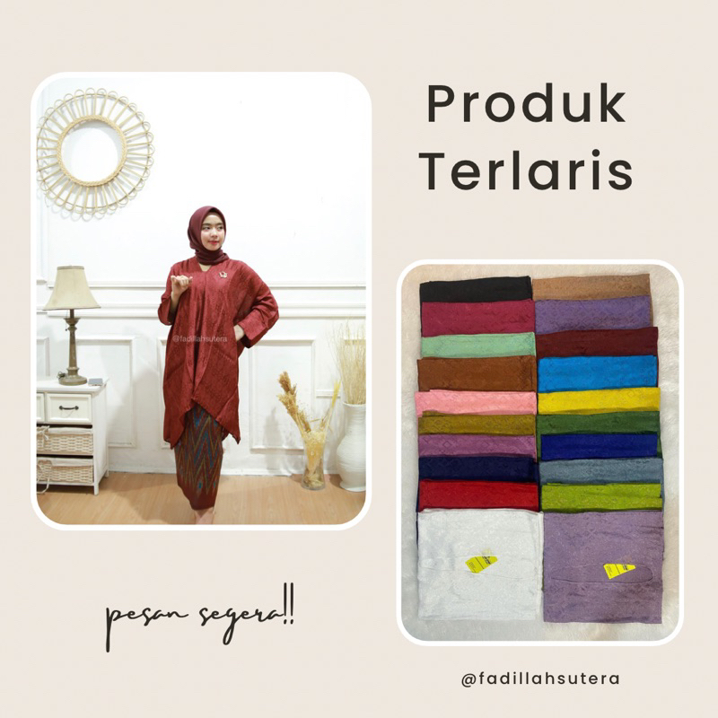 FADILLAH SUTERA - Tunik Kaftan Blouse Baju Labbu Baju Bodo Modern VISCOSE PREMIUM (HANYA ATASAN) LEN