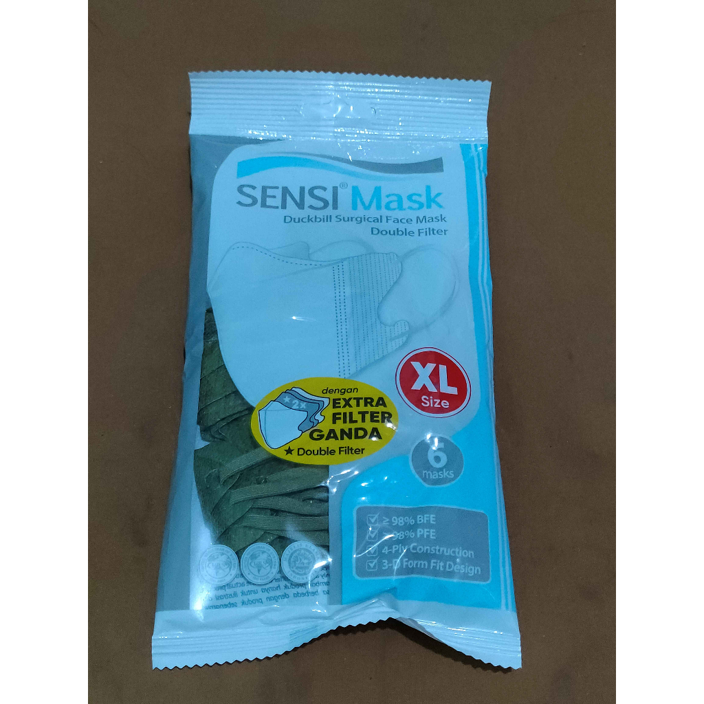 Sensi Duckbill Mask Double filter uk XL - Sachet
