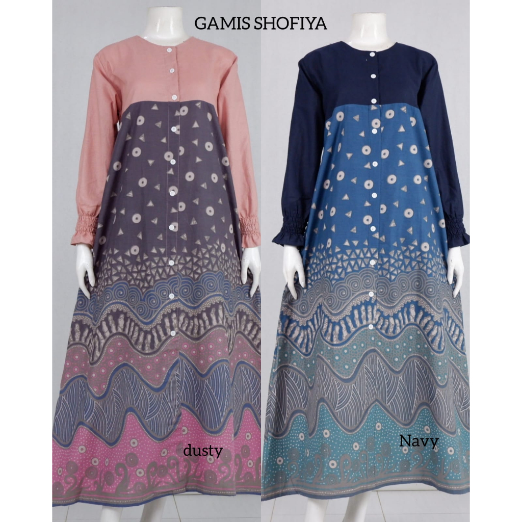 AYUDYA GAMIS BATIK- BAJU BATIK MUSLIMAH BUSUI