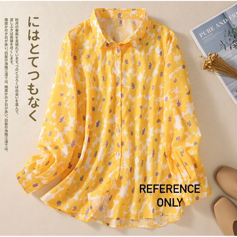 FW B1516 Kemeja Flower Import