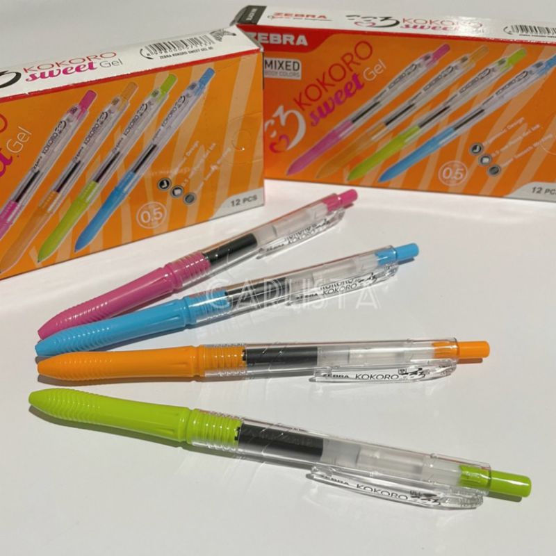 

(PACK) Bolpen Kokoro Sweet Gel 0.5 Hitam / Pulpen Kokoro Sweet Gel 0.5 Hitam / Bolpoin Kokoro Sweet Gel 0.5 Hitam (Pak)