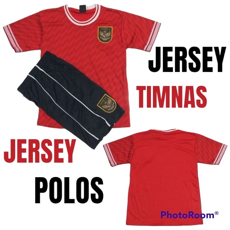 SETELAN JERSEY TIMNAS INDONESIA UMUR 1-12 THN BAHAN DRYFIT