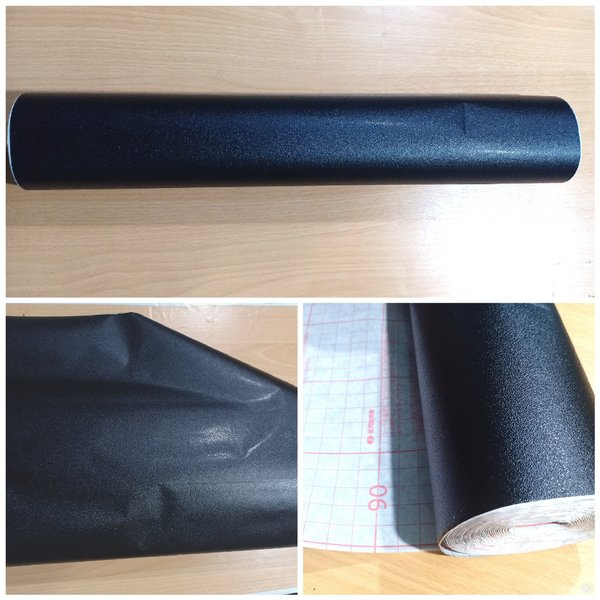 Scotlite Skotlet Stiker Sticker Antigores hitam doff matte kulit jeruk