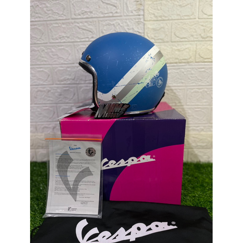 Helm vespa Heritage azzurro original