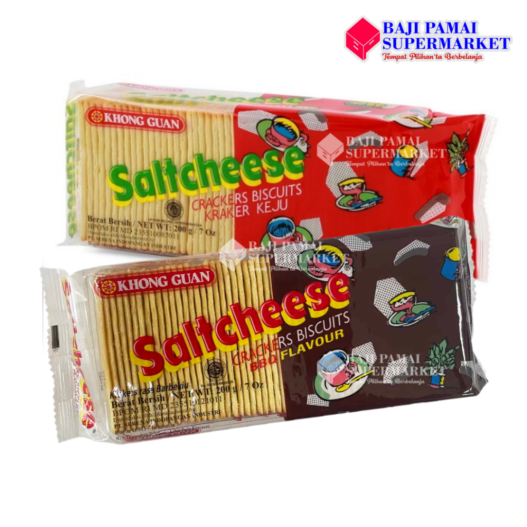 

Khong Guan Saltcheese Cheese Crackers - 200 gr