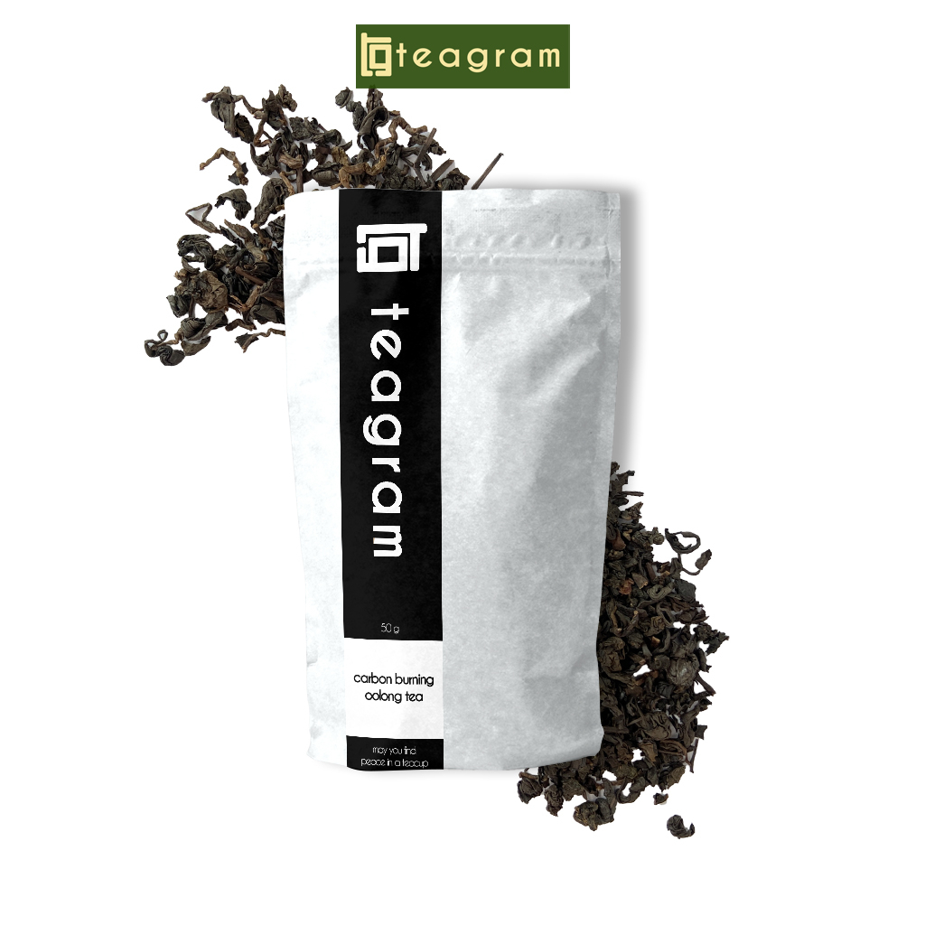 

TEAGRAM Teh Oolong Single Origin CARBON BURNING TEA Kemasan 50gr Teh Import Asli Olahan Kebun Teh Cina Teh Seduh Rumahan Teh Seduh Kafe Daun Teh Seduh Oolong Asli Bukan Teh Bunga Mix Tea Blend Minuman Teh Premium