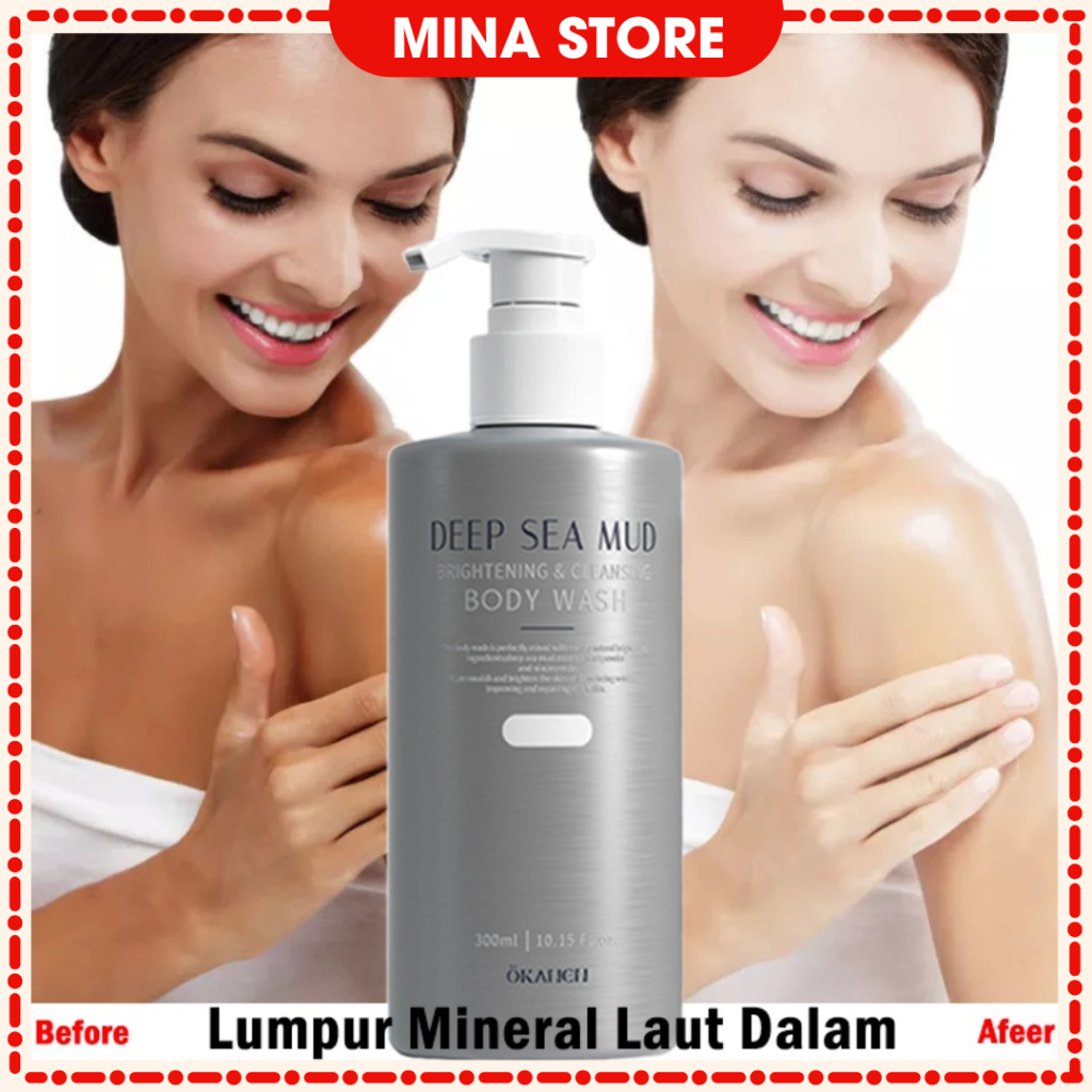DEEP SEA MUD Mud Whitening Shower Gel/Whitening Body Wash/Shower Gel Pemutih Tubuh Fast