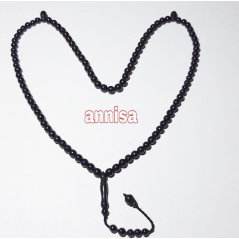 Tasbih kayu kauka , kokka hitam 6mm 99 butir