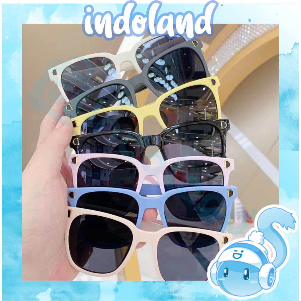 ☀ INDOLAND ☀   Kacamata Hitam Anak Trendy Style Untuk Wanita Dan Pria Aksesoris Import G036