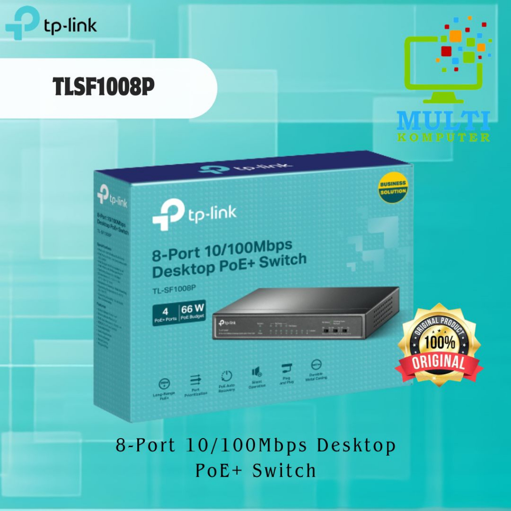 Switch 8 Port 10/100Mbps with 4 Port PoE TPLINK TL-SF1008P