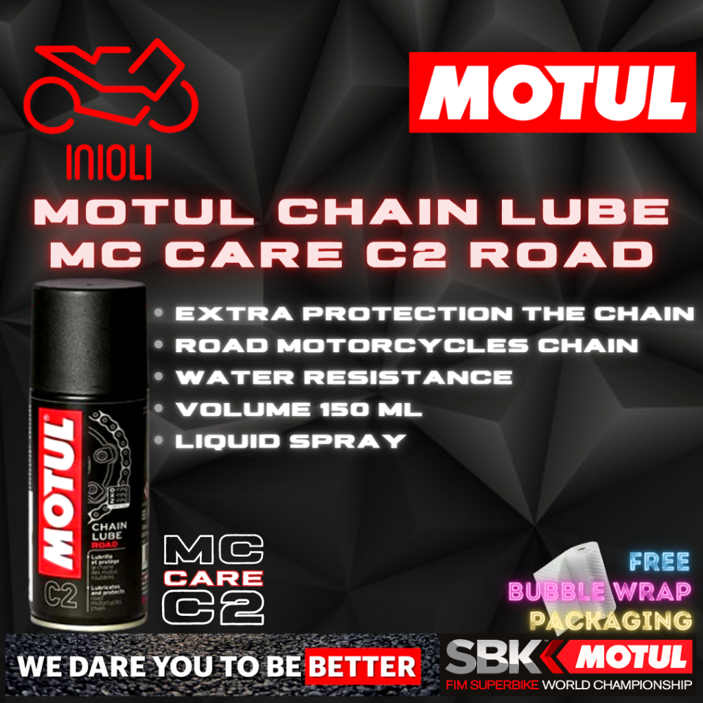 MOTUL CHAIN LUBE C2 ROAD PELUMAS RANTAI MOTOR MOTUL 150 ML MOTUL MC CARE NINJA CBR R15 R25 XABRE VIX