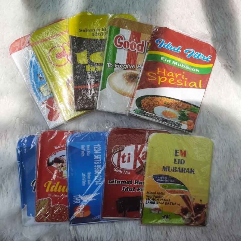 

Amplop Lebaran Motif Snack Viral